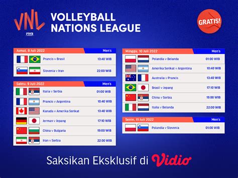 vnl live stream free|vnl 2022 live.